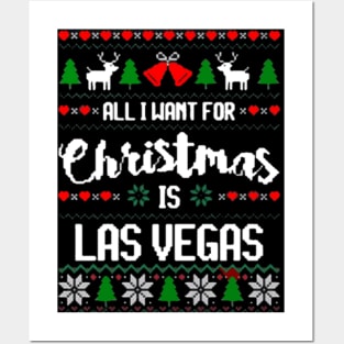 Las Vegas Christmas Jumper Posters and Art